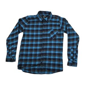Canyon Club Flannel Plaid Shirt Men's Size Large Long Sleeve